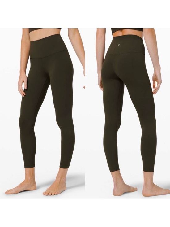 lululemon athletica Pants - Lululemon Align High Rise Pant II 25” Leggings: Dark Olive Green